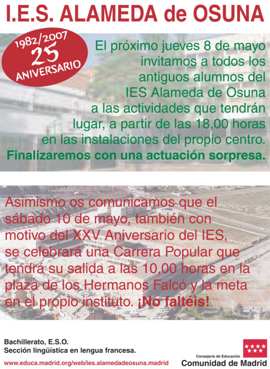 Reunión de alumnos del IES Alameda de Osuna